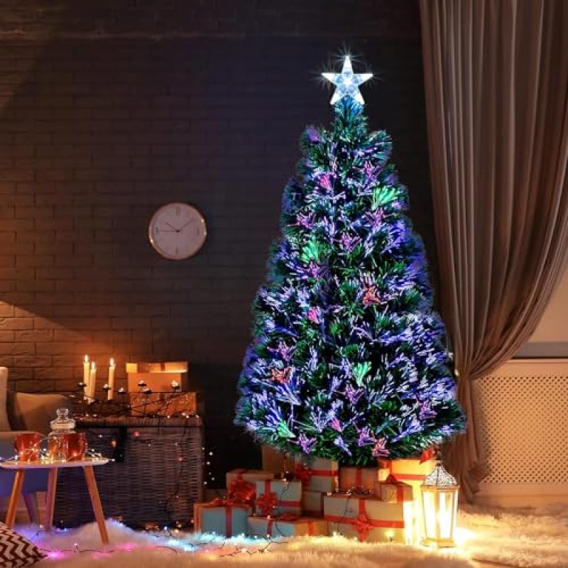 Green Christmas tree Fibre Optic tree Colour…