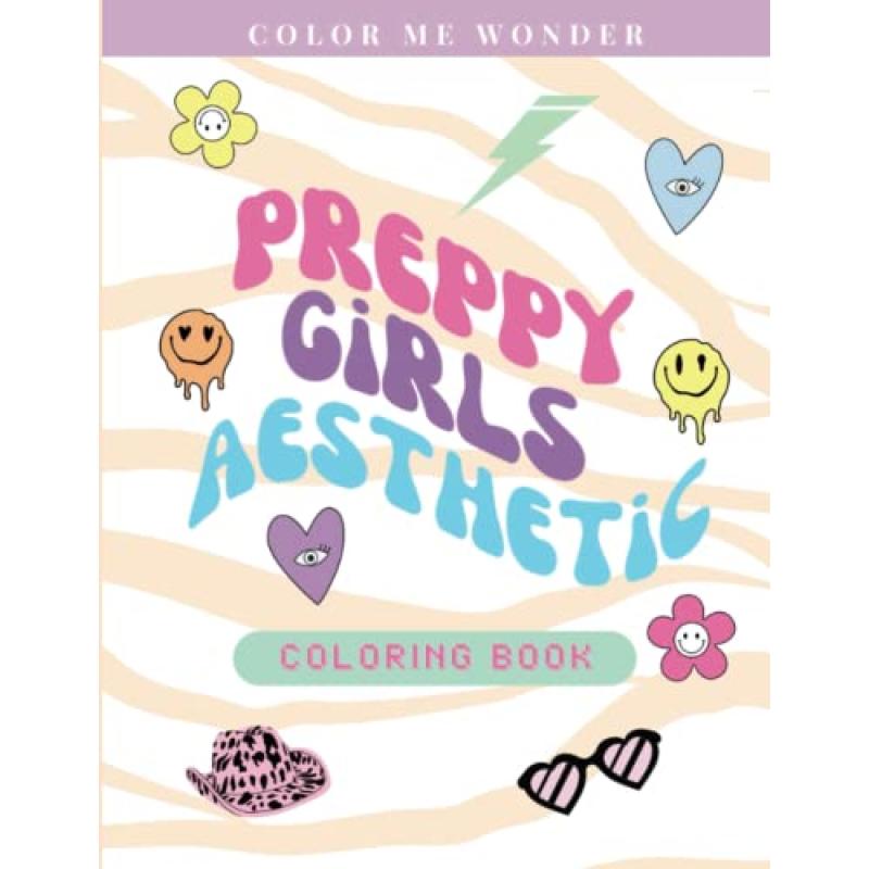 Preppy Aesthetic Coloring Book