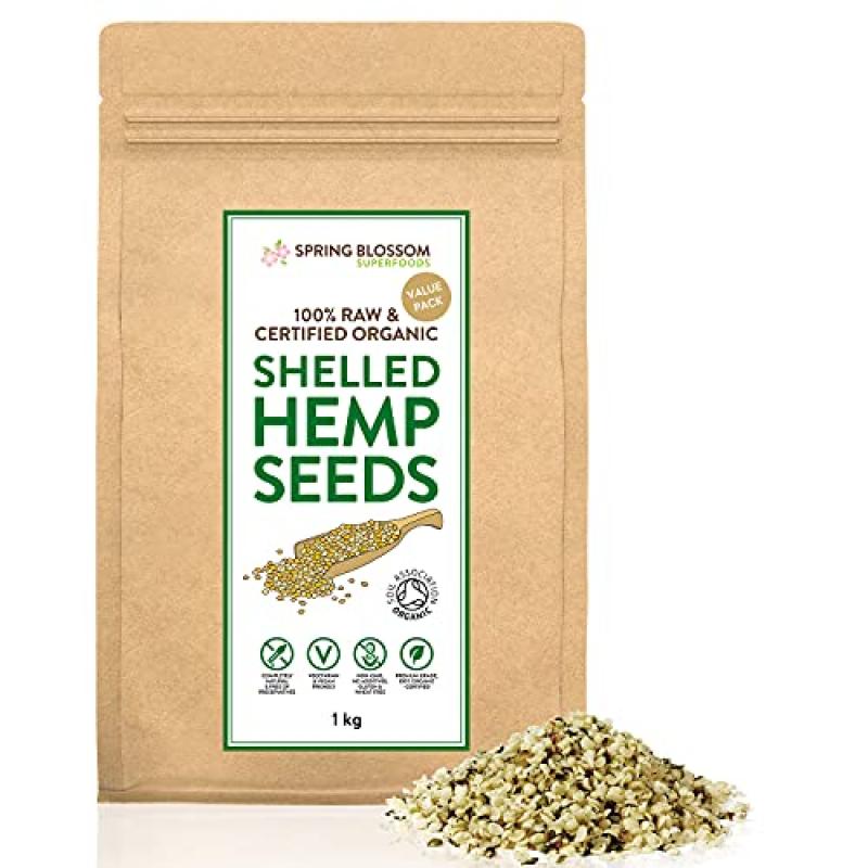 Organic Hemp Seeds Hearts Vegan Snack