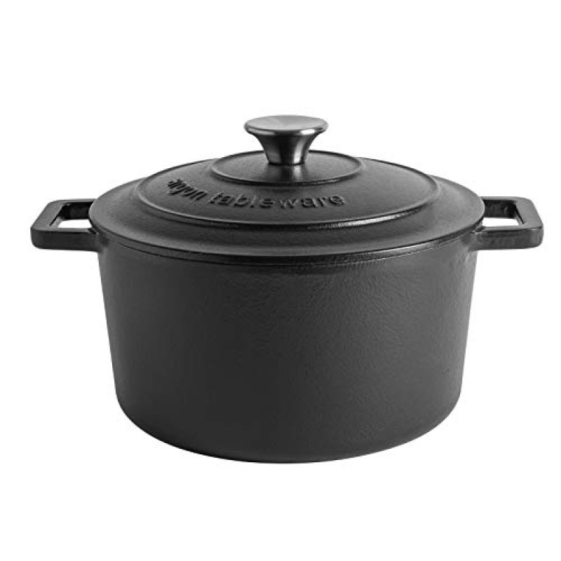Argon Tableware 4.5L Round Cast Iron Casserole…