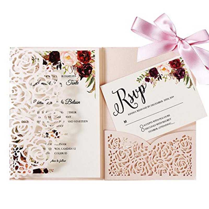Tri-Fold Wedding Invitations