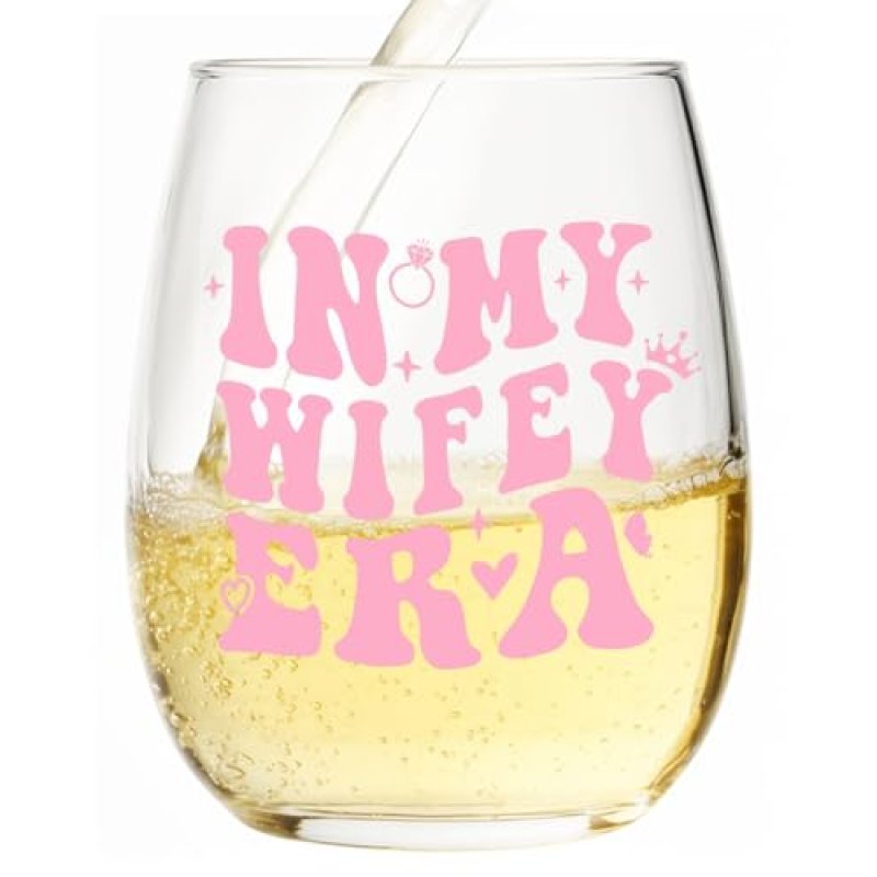 Bride to Be Gifts - in My Wifey Era Wine Glass,…