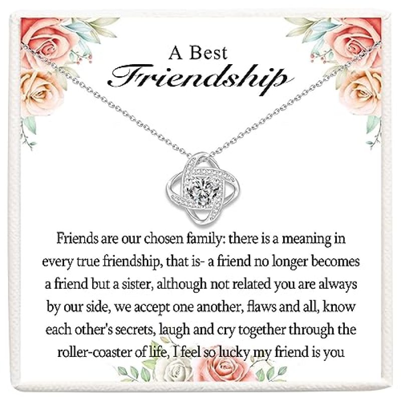 VOSAP Friendship Necklace Infinity Heart Knot
