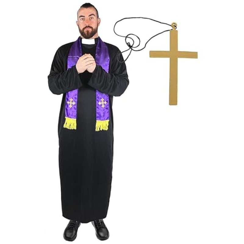 Priest Fancy Dress Costume