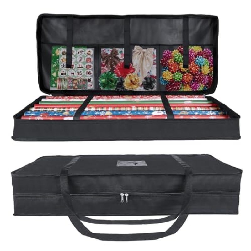 Priksia Christmas Wrapping Paper Storage Bag,…