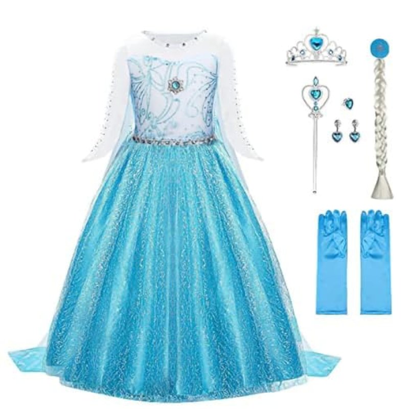 URAQT Princess Dress, Princess Costume with Crown…