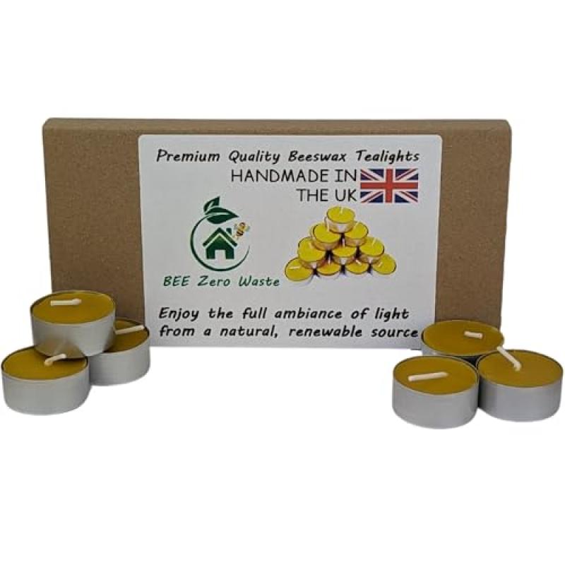 British Beeswax Tealights, Set of 15