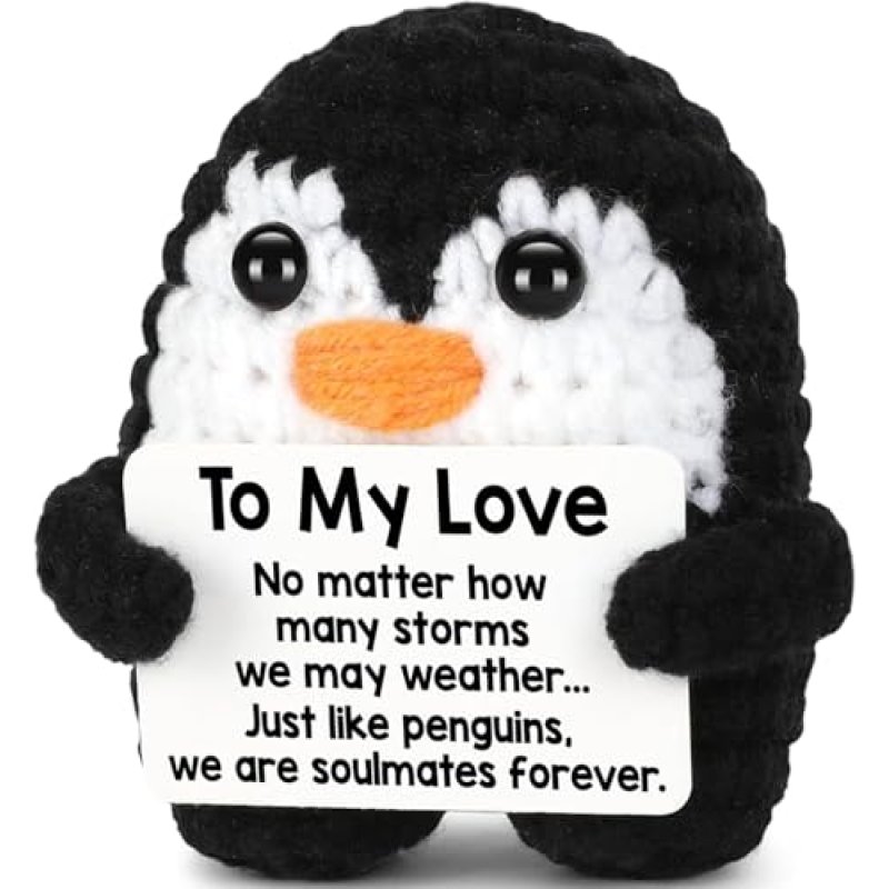 VELENTI Crochet Penguin Gift for Couples