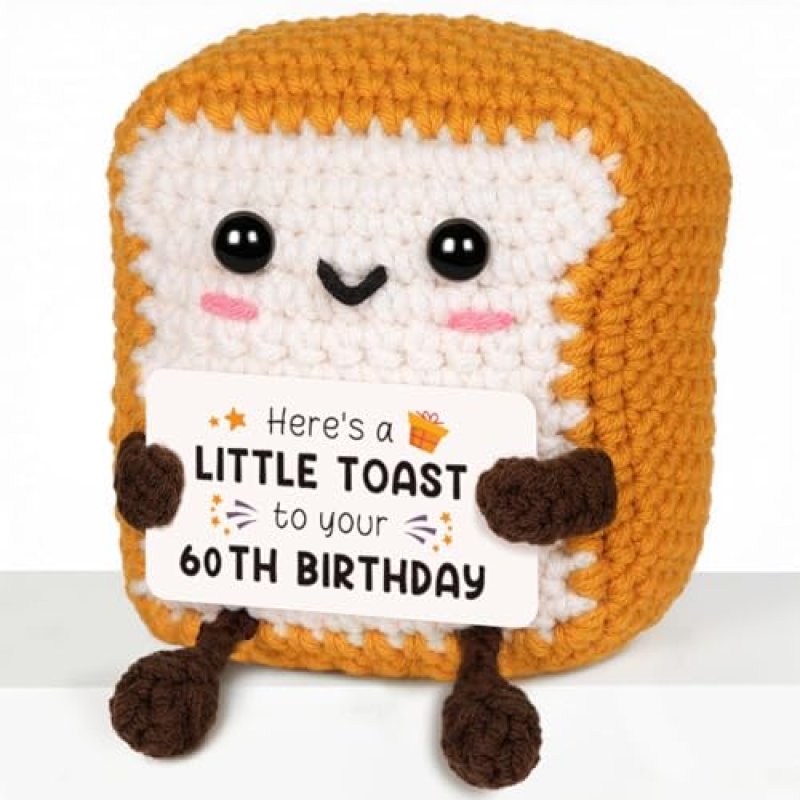 Crochet Toast 60th Birthday Gift