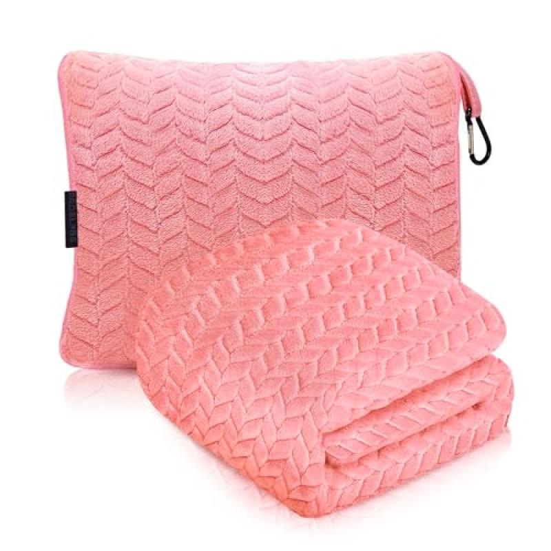 Proglobe Travel Blanket Pillow Set