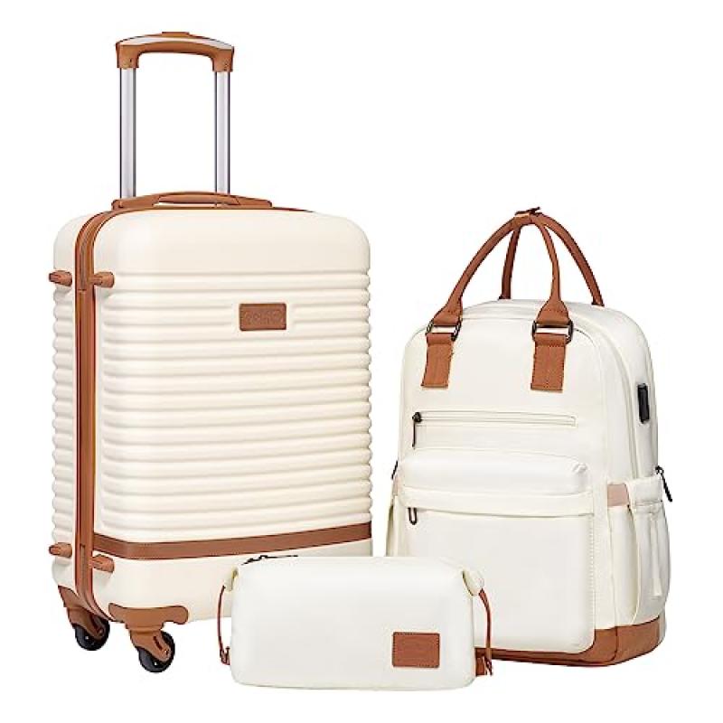 COOLIFE Trolley Carry On Luggage