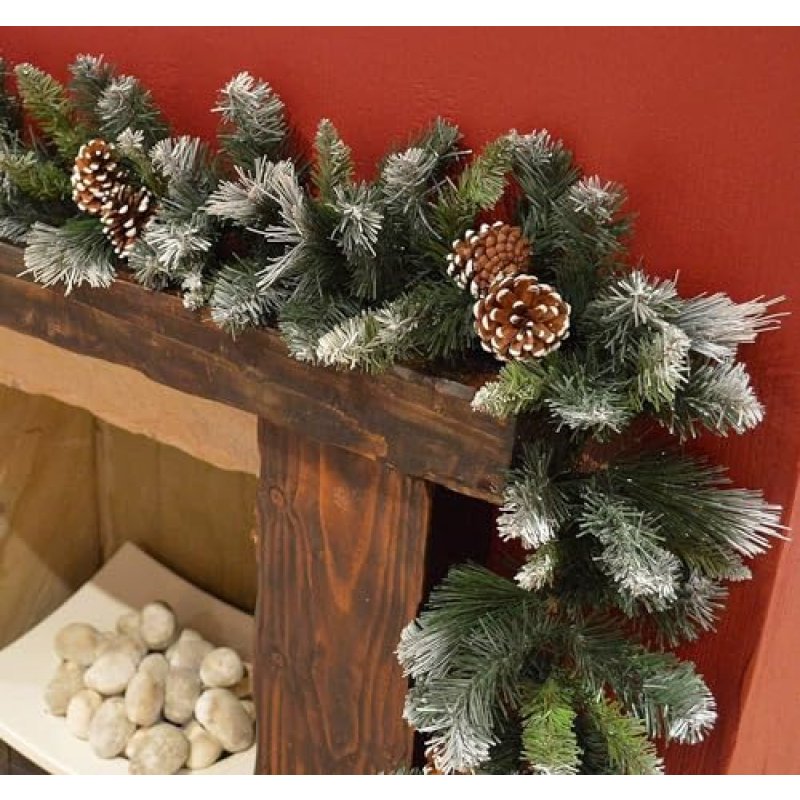 Frosted Pine Garland, 9ft