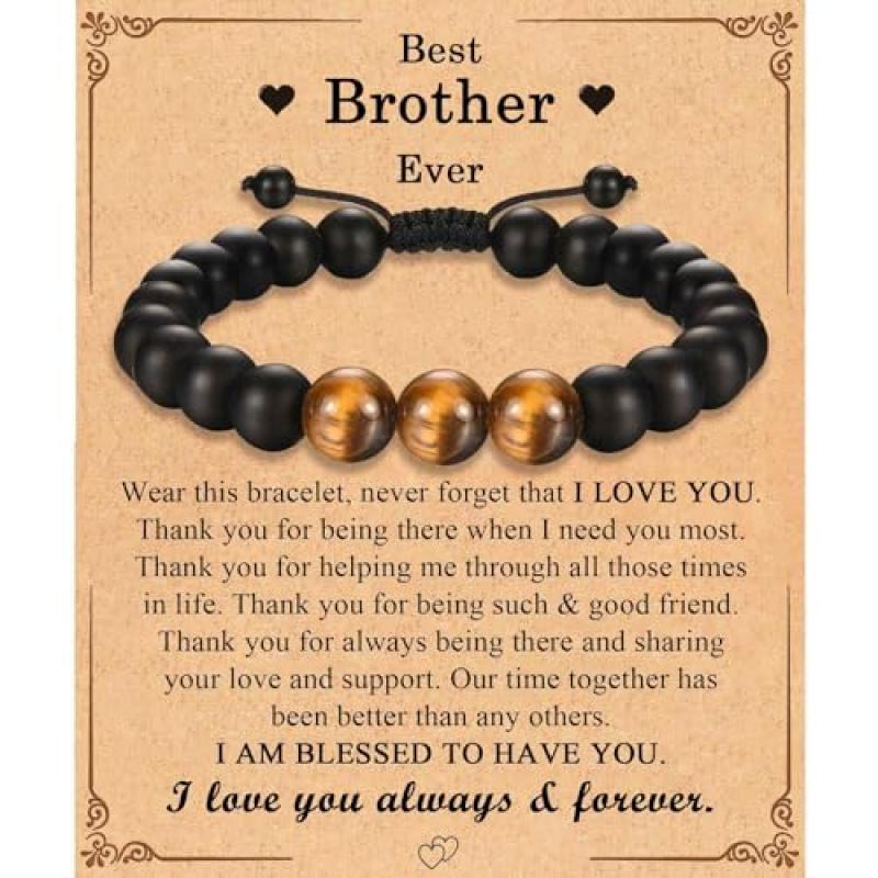 TEVOP Brother Gifts Beads Bracelet