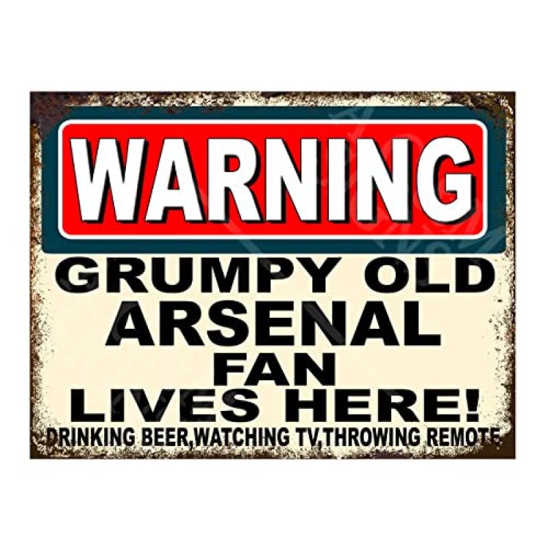 Arsenal Fan Metal Sign