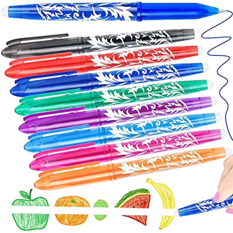 Artbiu 8 Erasable Pens Rub Out Pens, Eraser Pen…