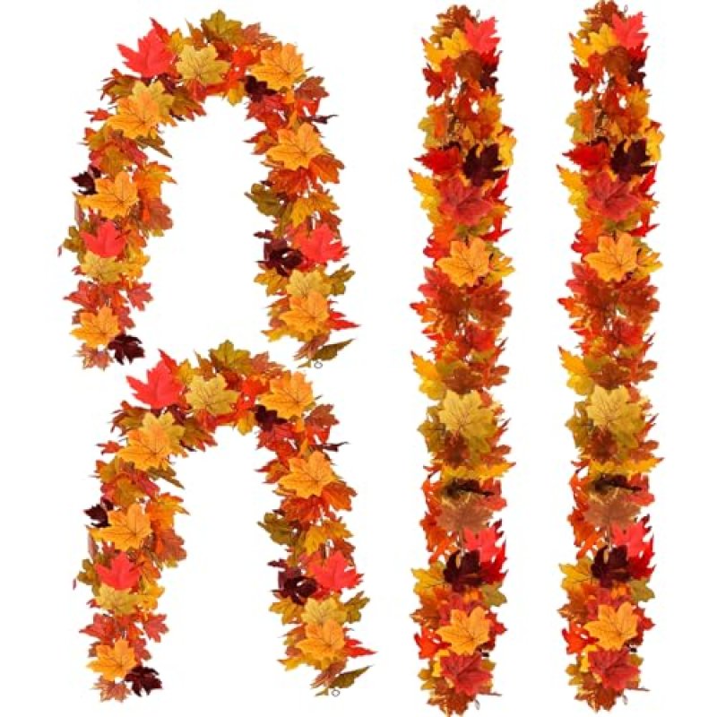 Artificial Maple Leaf Garland