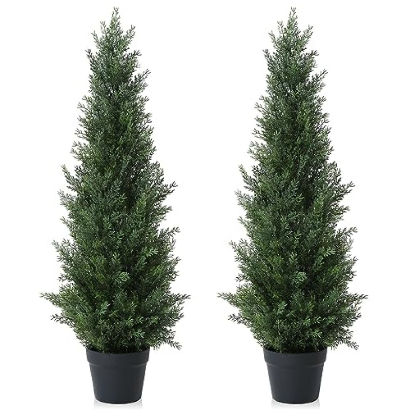 CROSOFMI Artificial Cedar Trees