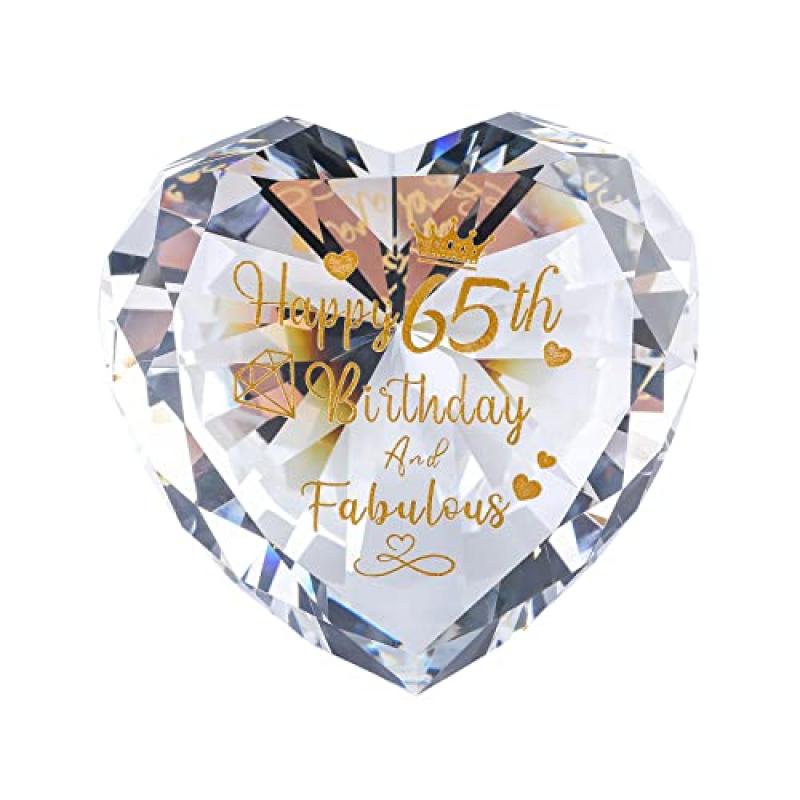 Crystal Keepsake 65th Birthday Gifts