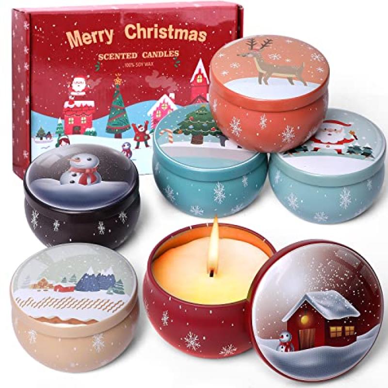 Dsclavacy Christmas Scented Candle Set