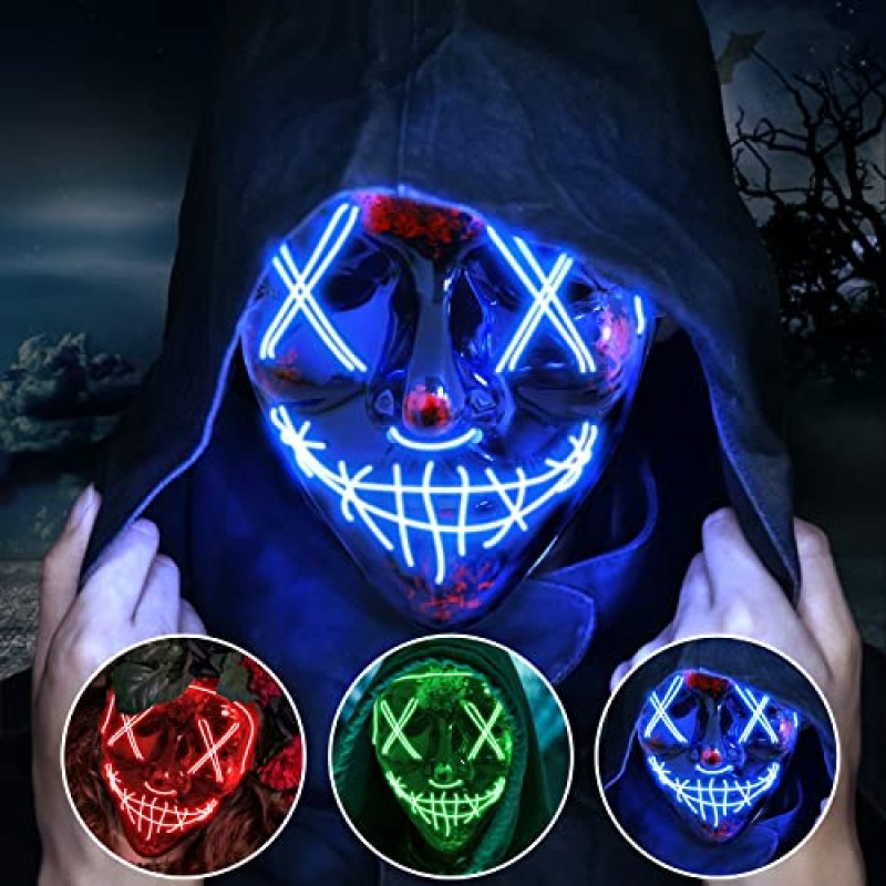 Jsdoin LED Halloween Mask