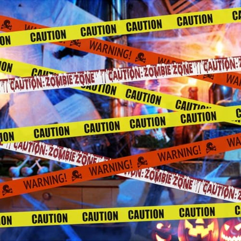 Jsdoin Halloween Caution Tape