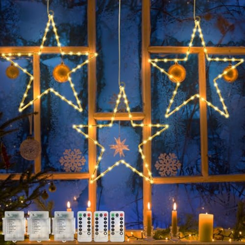 Jsdoin Christmas Star Window Lights