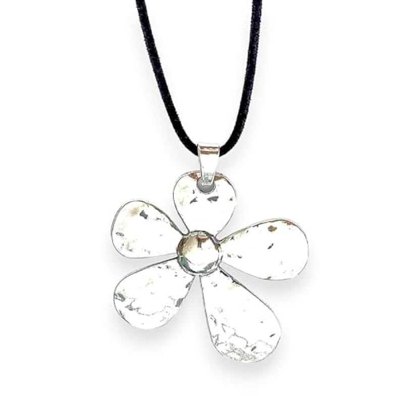 Aster Alhelí Silver Pendant Necklace