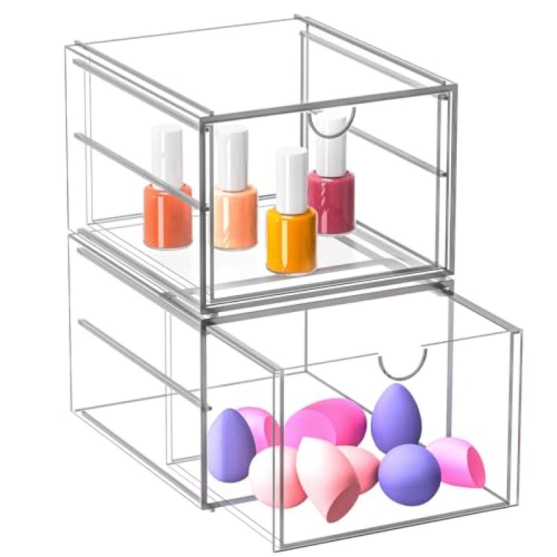 Stackable Cosmetic Drawer Organizer