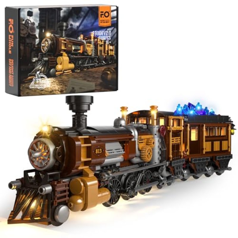 FUNWHOLE Steampunk Train Set