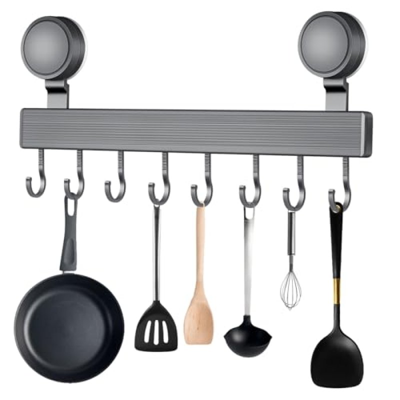 Utensil Rack with Hooks