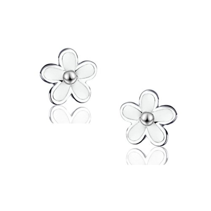 SLUYNZ Sterling Silver Daisy Earrings