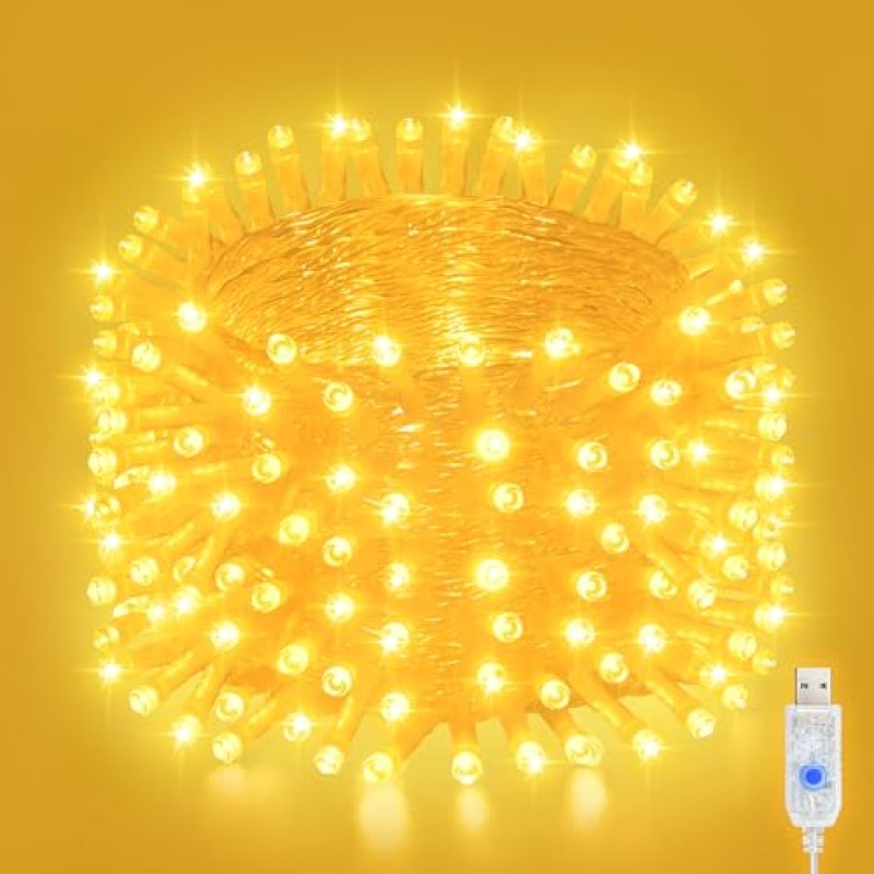 Etopgo USB Fairy Lights,10M100LED Christmas Warm…