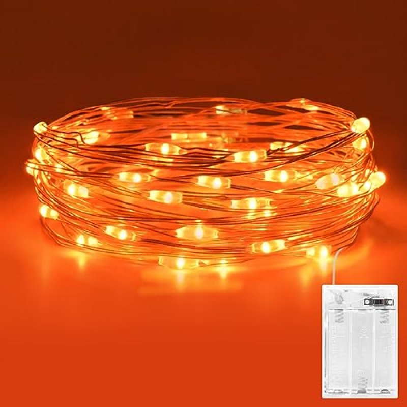 Etopgo Orange Fairy Lights,3M/10ft 30LED…
