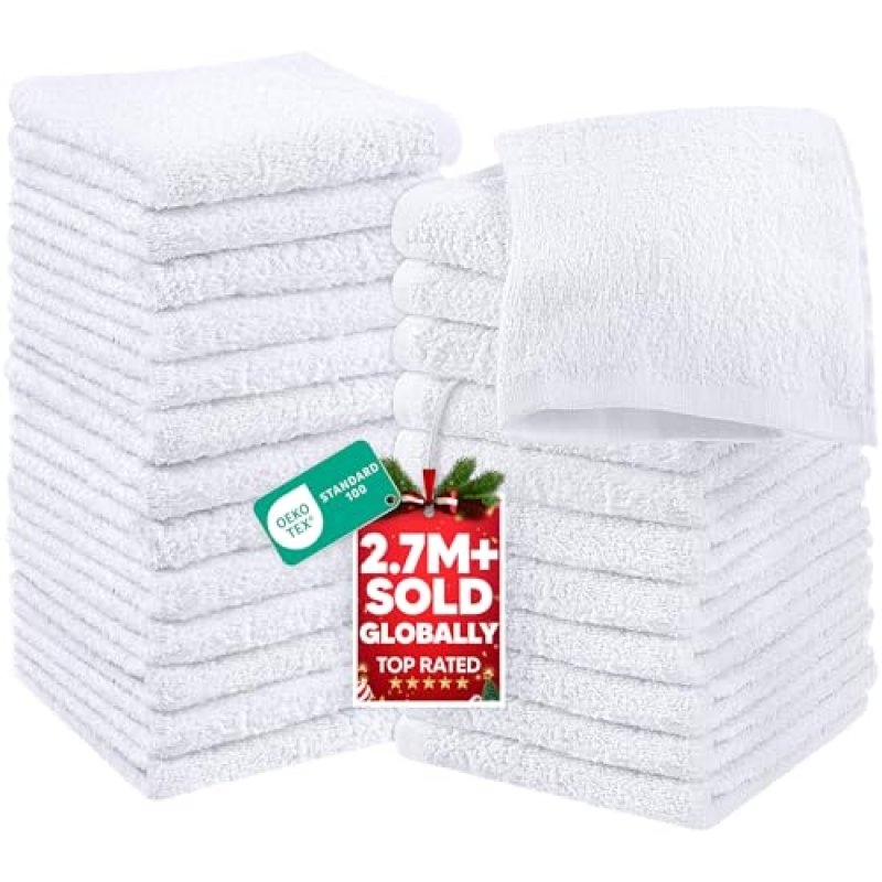 Utopia Towels - Cotton Washcloths Set - 30 x 30…