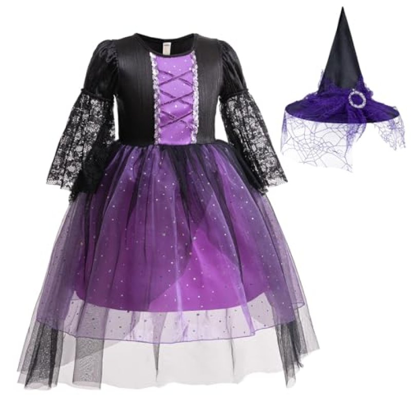 Atorcher Kids Witch Costume