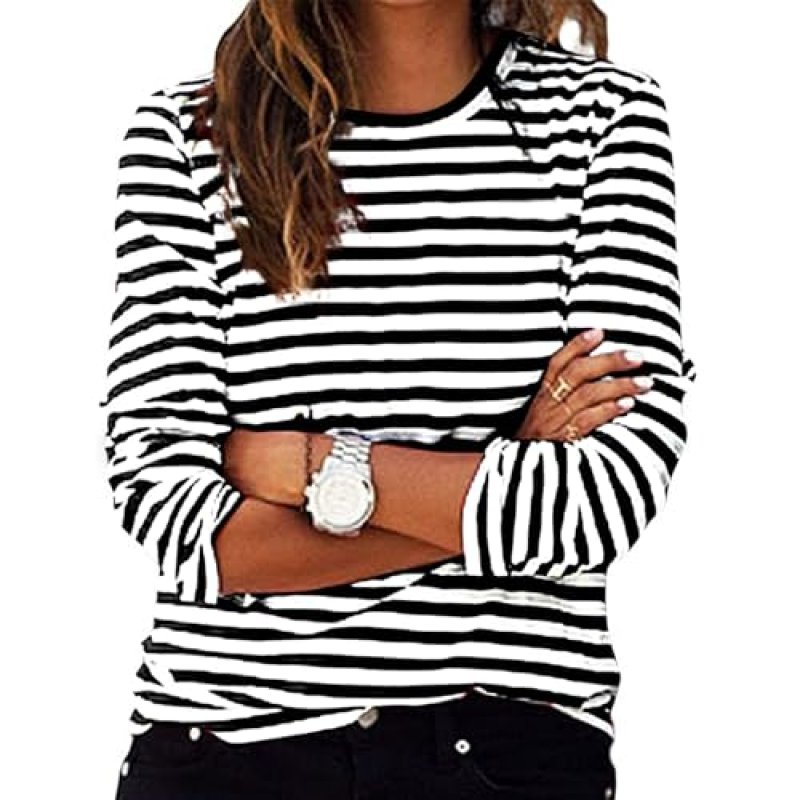 Striped Crewneck Top