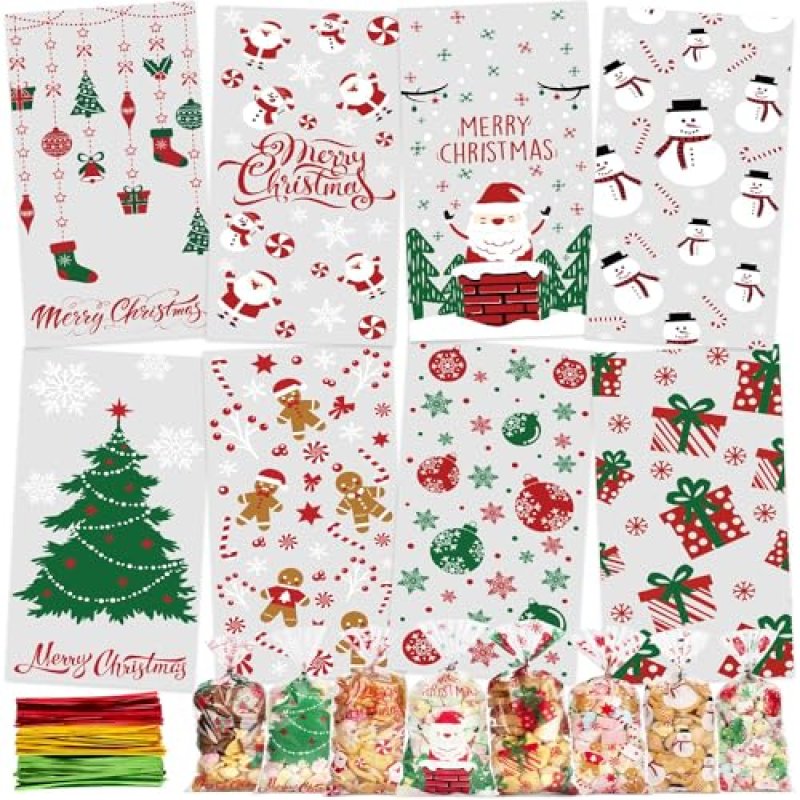 ECtury Christmas Cellophane Bags