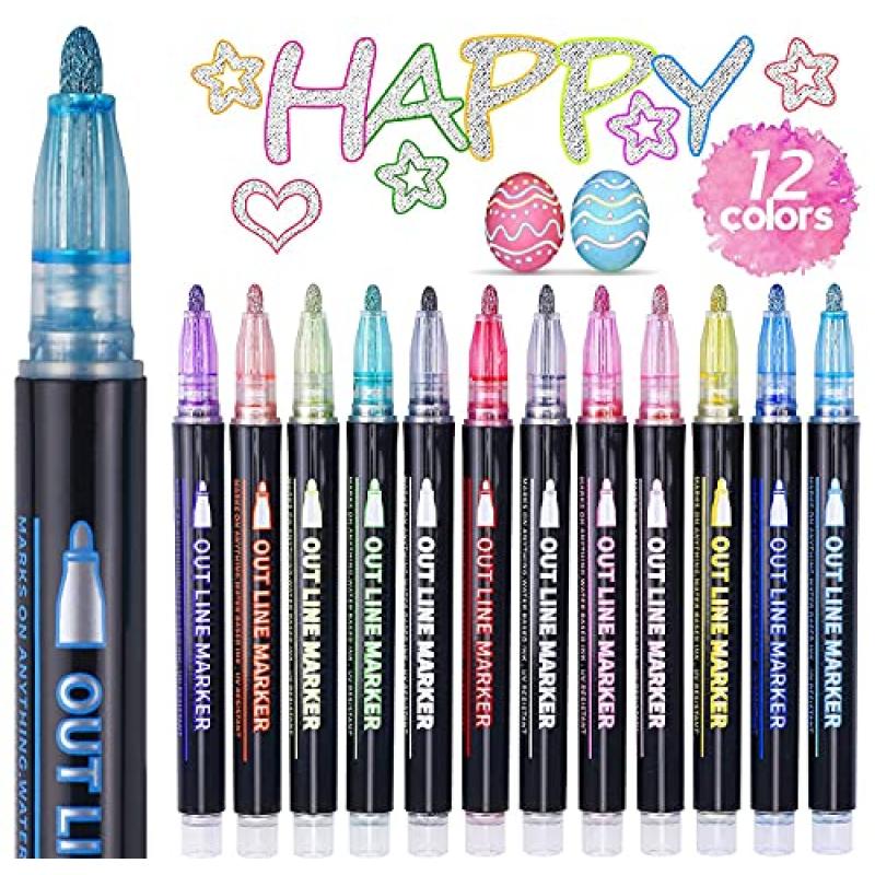 ECtury Glitter Pens for Kids
