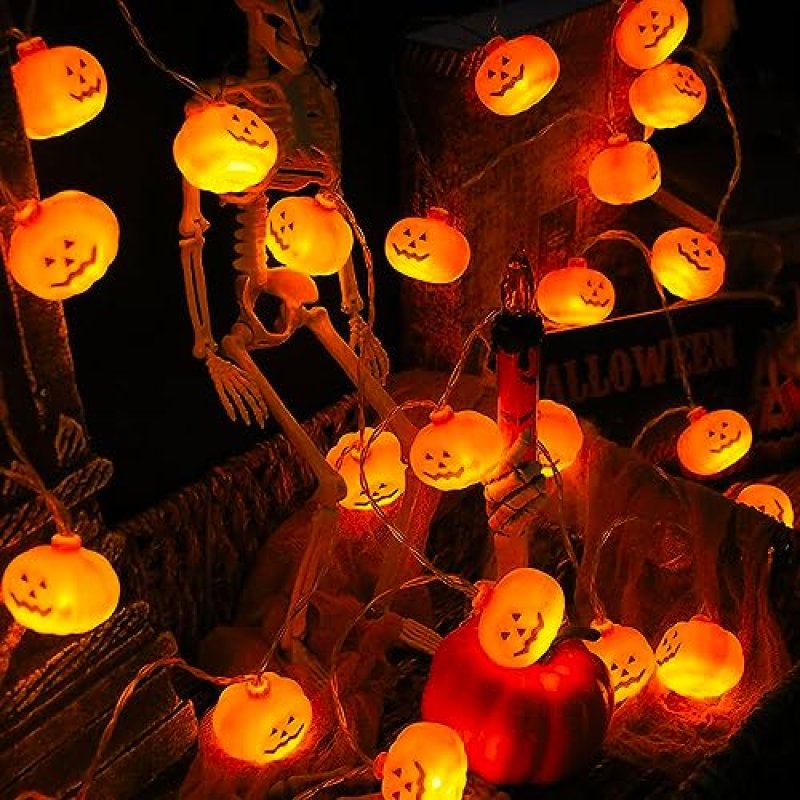 AuFiiy Pumpkin String Lights