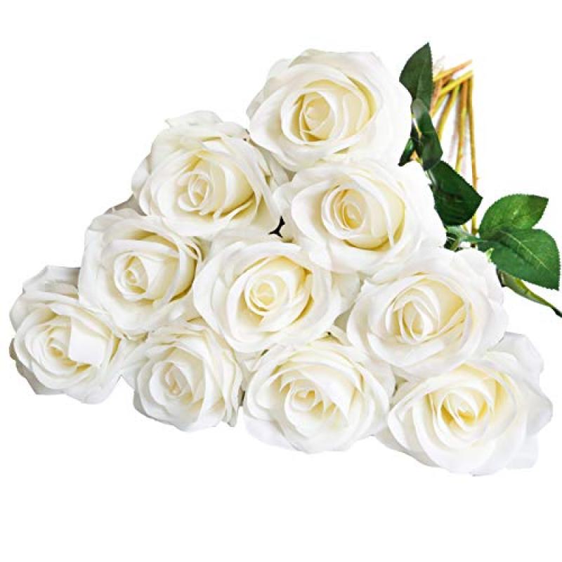 DuHouse Artificial Roses Bridal Bouquets