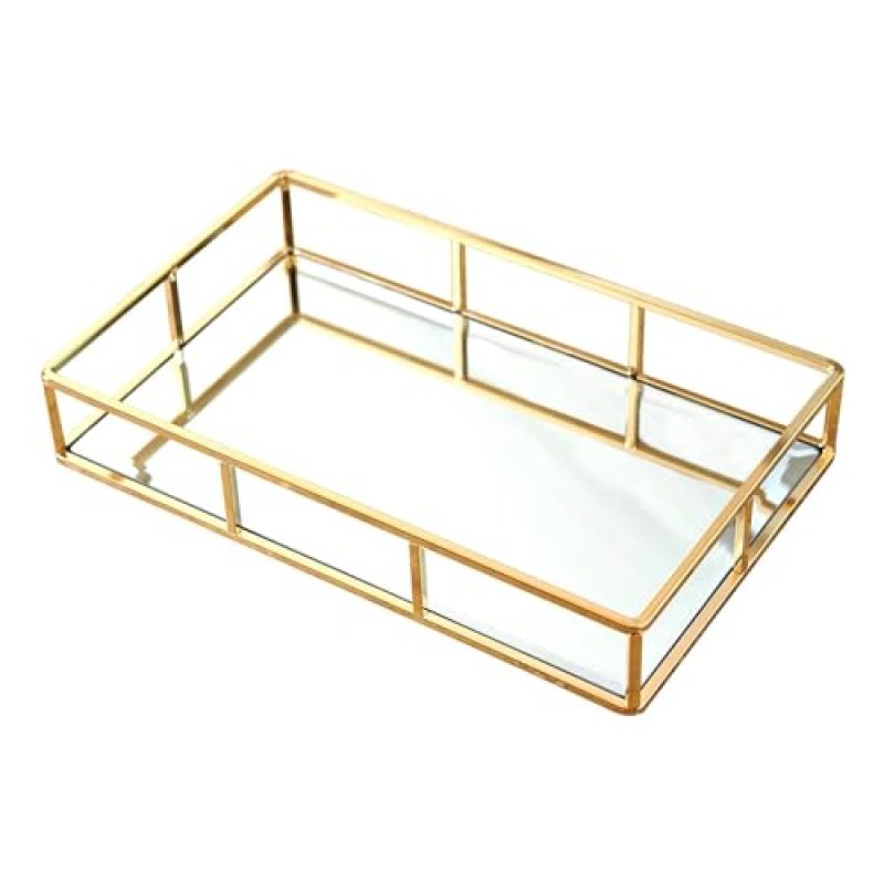 PuTwo Gold Mirror Tray