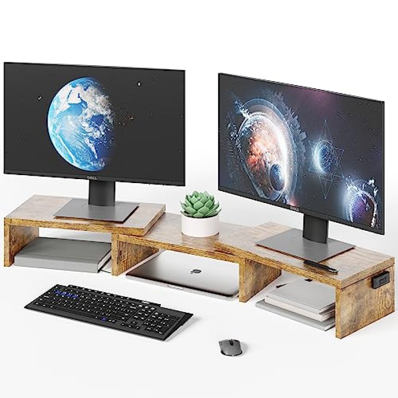 BONTEC Dual Monitor Stand Riser