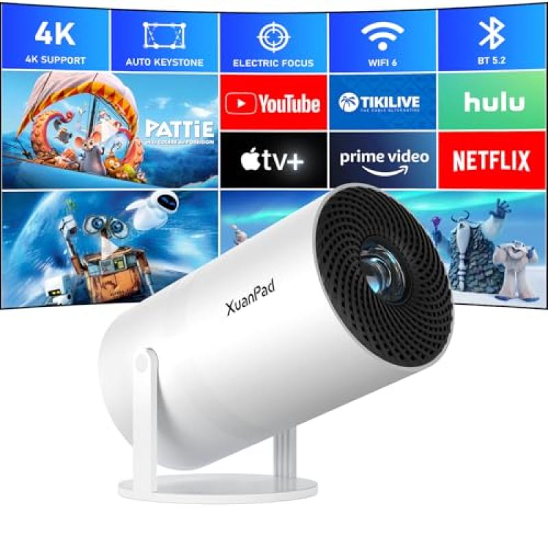 XuanPad Mini Projector with WiFi & Bluetooth