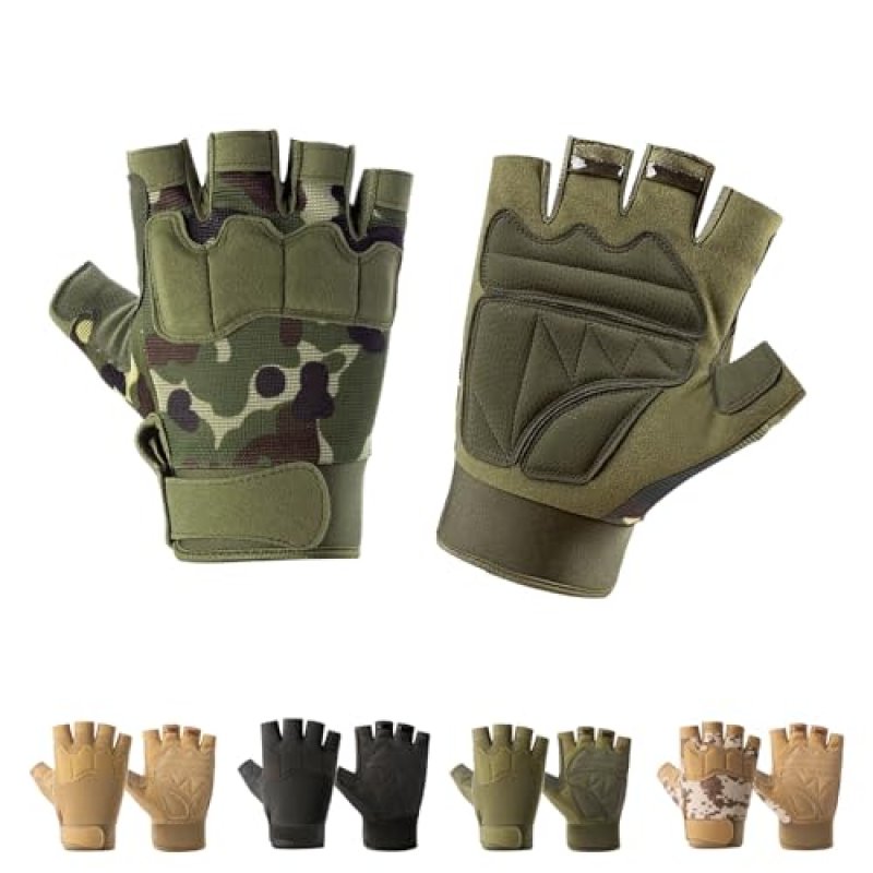 CubePlug Fingerless Motorcycle Gloves