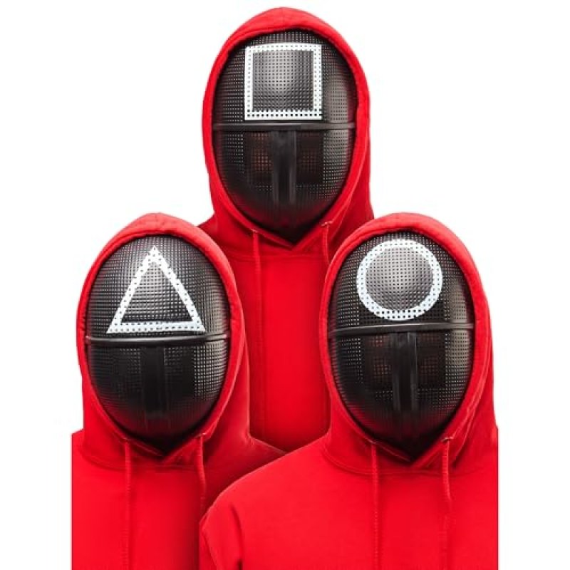 Rubies Official Squid Game 3x Guard Mask Set,…