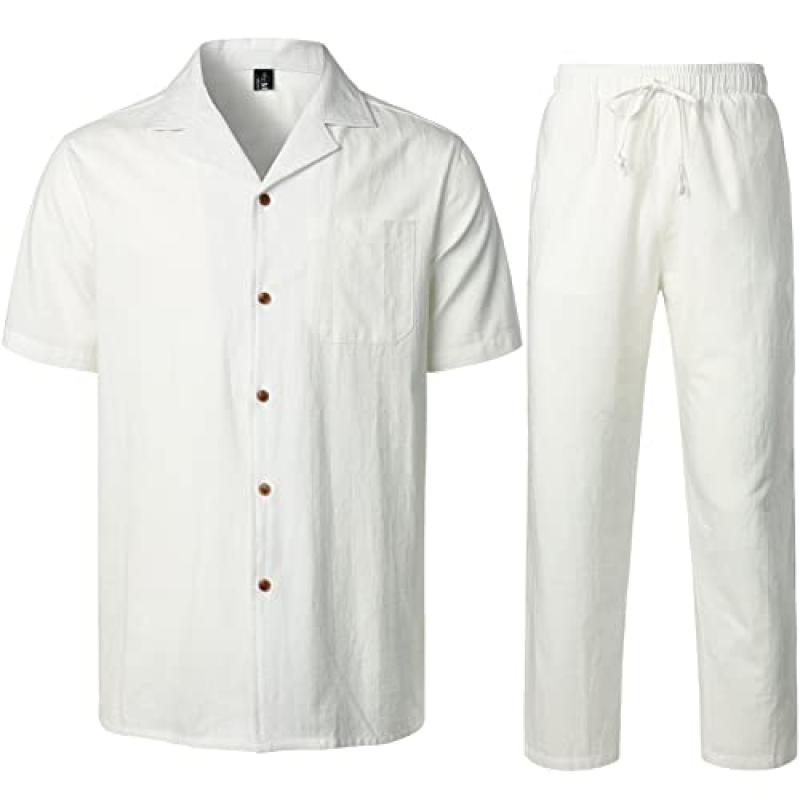 LucMatton Men's Linen Outfit Set