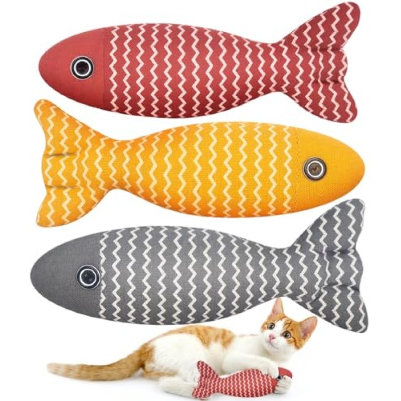 Aucenix Catnip Fish Interactive Toy