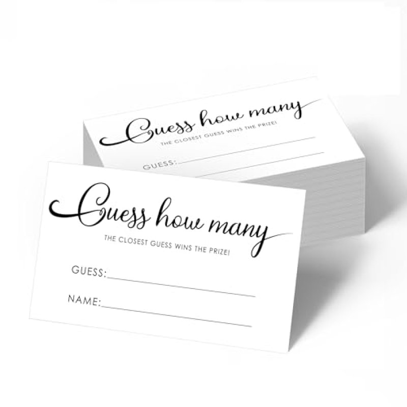 Guessing Game Cards