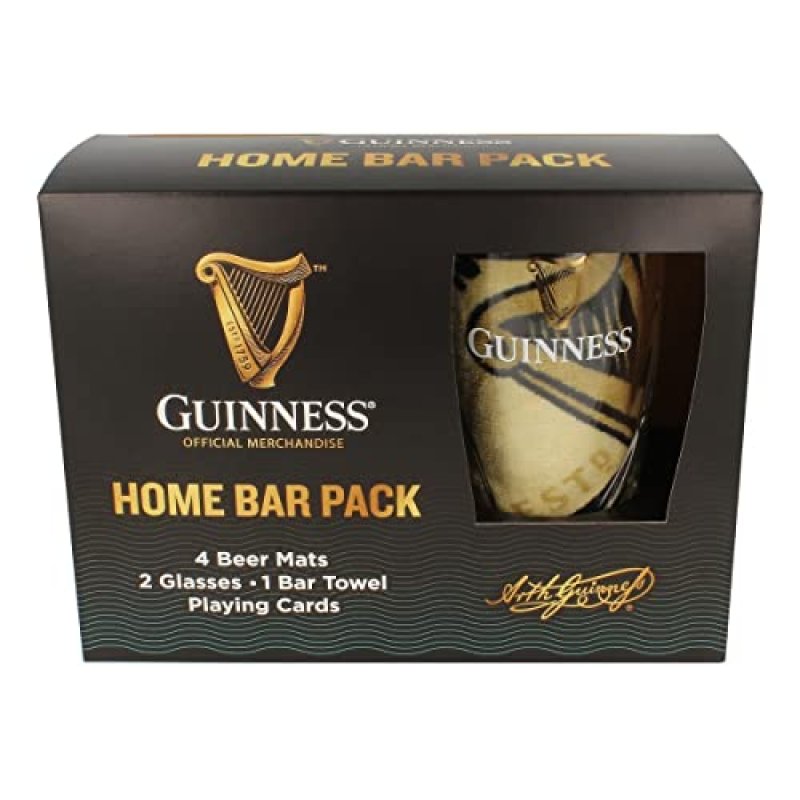 Guinness Home Bar Pack - Gravity Pint Glasses,…