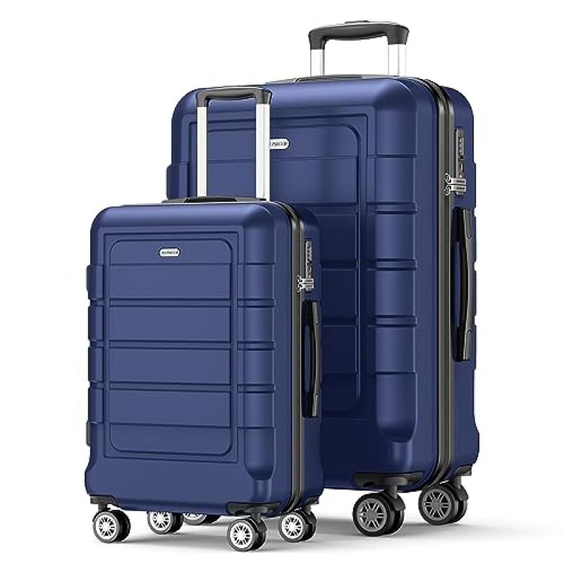 SHOWKOO Suitcase Set with Spinner Wheels